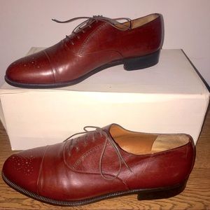 Ferragamo Men’s Leather Oxford Shoes